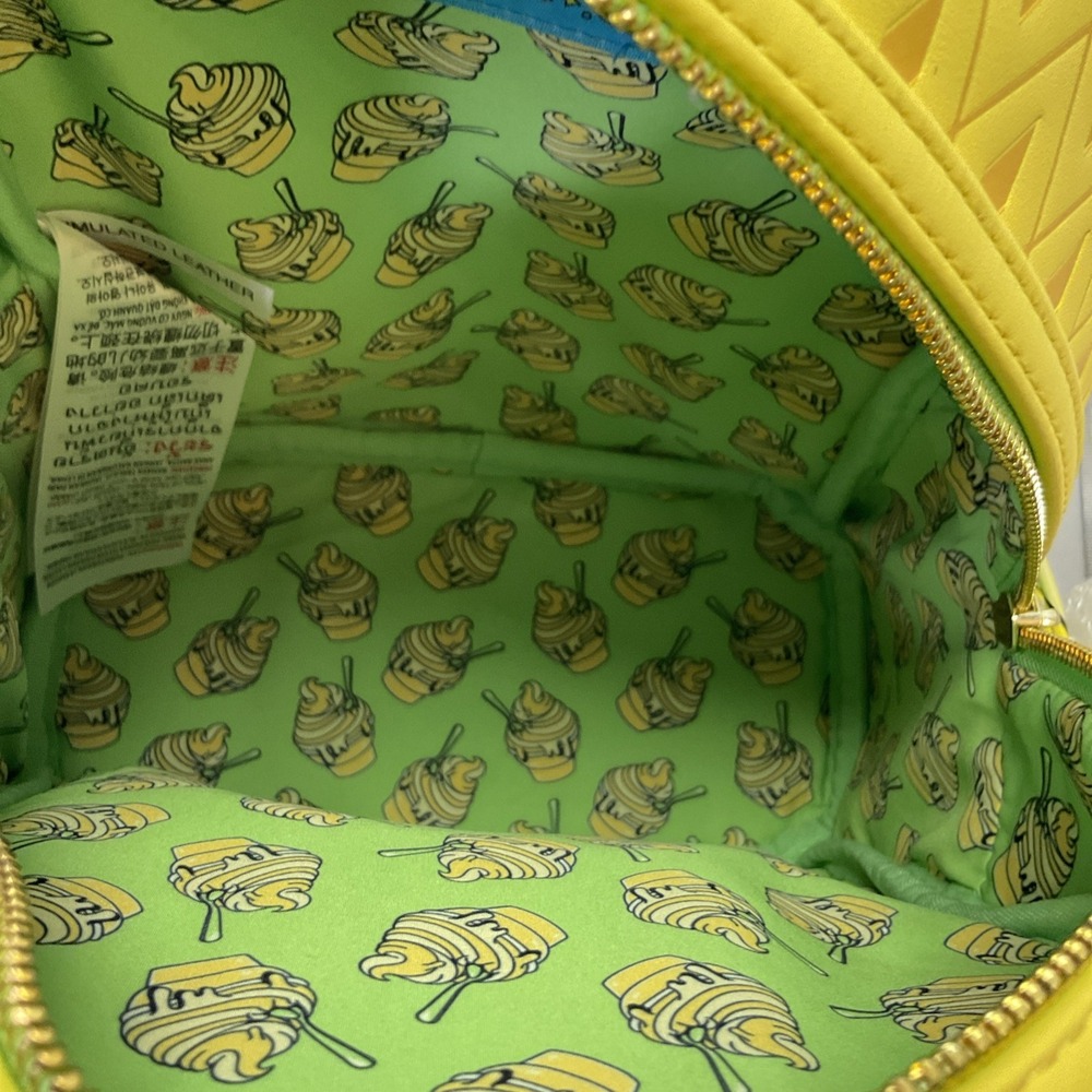 Loungefly Disney Parks Eats 2024 Pineapple Swirl Dole Whip Backpack Bag‎ - Picture 9 of 12